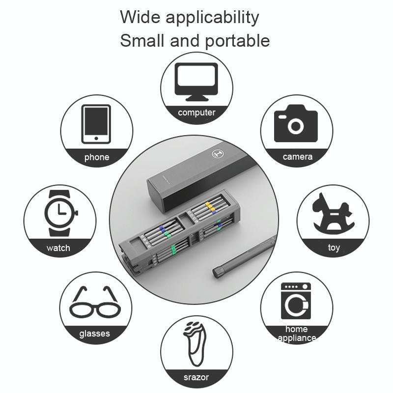 GREENER Screw Knife Set Disassembling Maintenance Tool, Series: 44 In 1 Aluminum Barrel