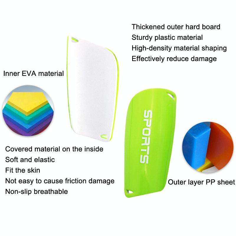 Football Shin Pads Reinforced Shin Pads Sports Calf Pads(White S)
