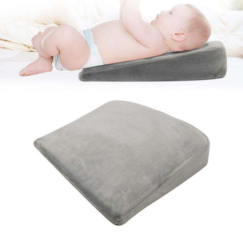 Memory Foam Infant Triangle Slope Cushion Pregnant Women Newborn Nursing Pillow, Colour: Crystal ...
