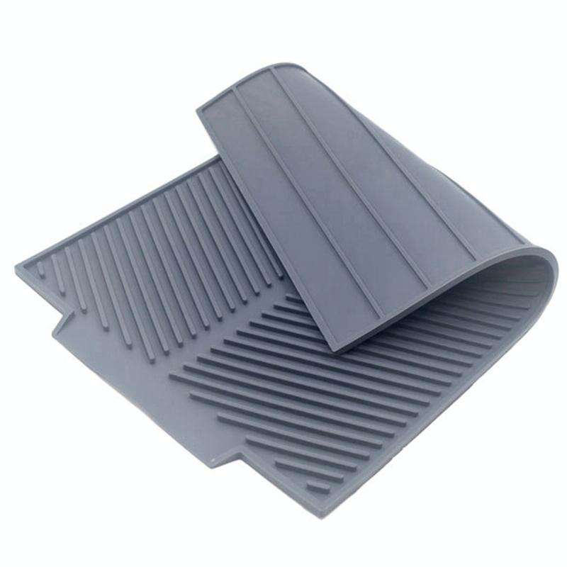 Silicone Drain Pad Kitchen Multifunctional Thermal Insulation Drying Pad(Green)