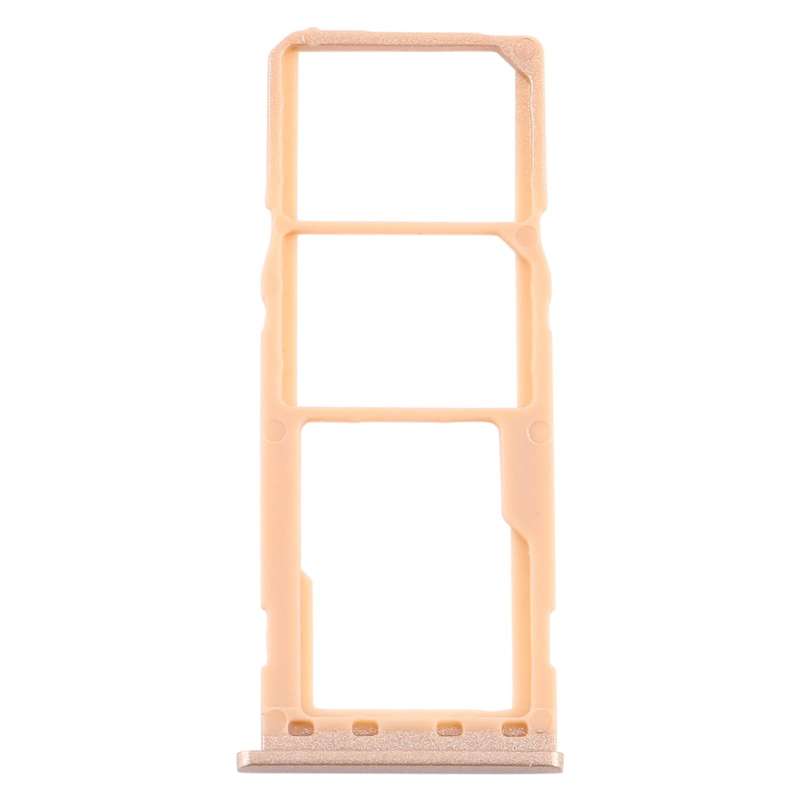 For Samsung Galaxy M10 SM-M105 SIM Card Tray + SIM Card Tray + Micro SD Card Tray (Gold)