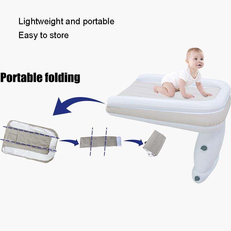 Outdoor Travel Baby Inflatable Bed Children Car Rear Folding Bed Aircraft Inflatable Mattress, Co...