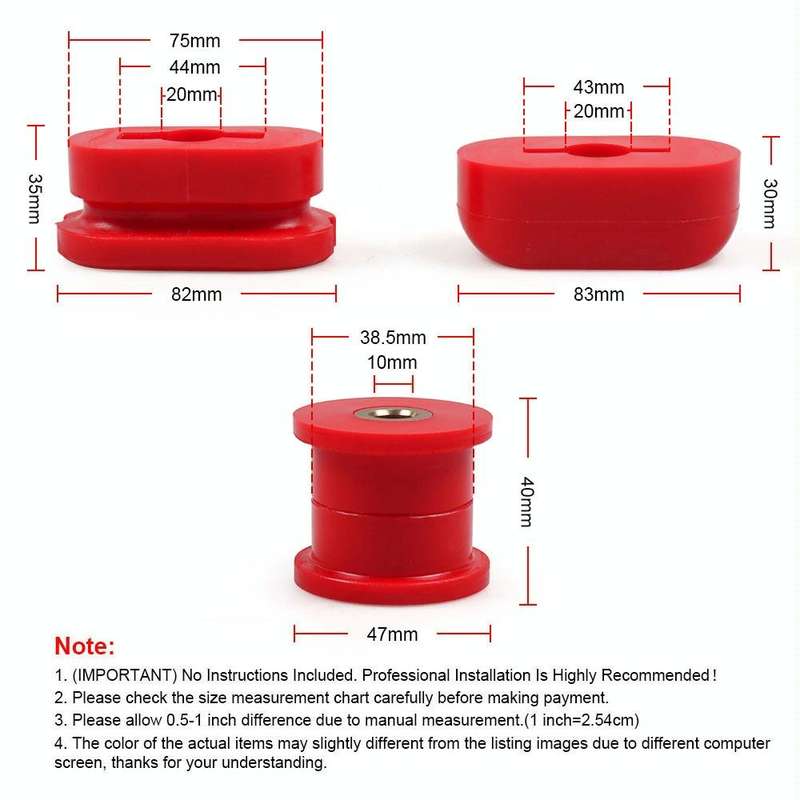 Car Modified Front Lower Dogbone Engine Mount Bracket Polyurethane Bushings for Volkswagen Jetta ...
