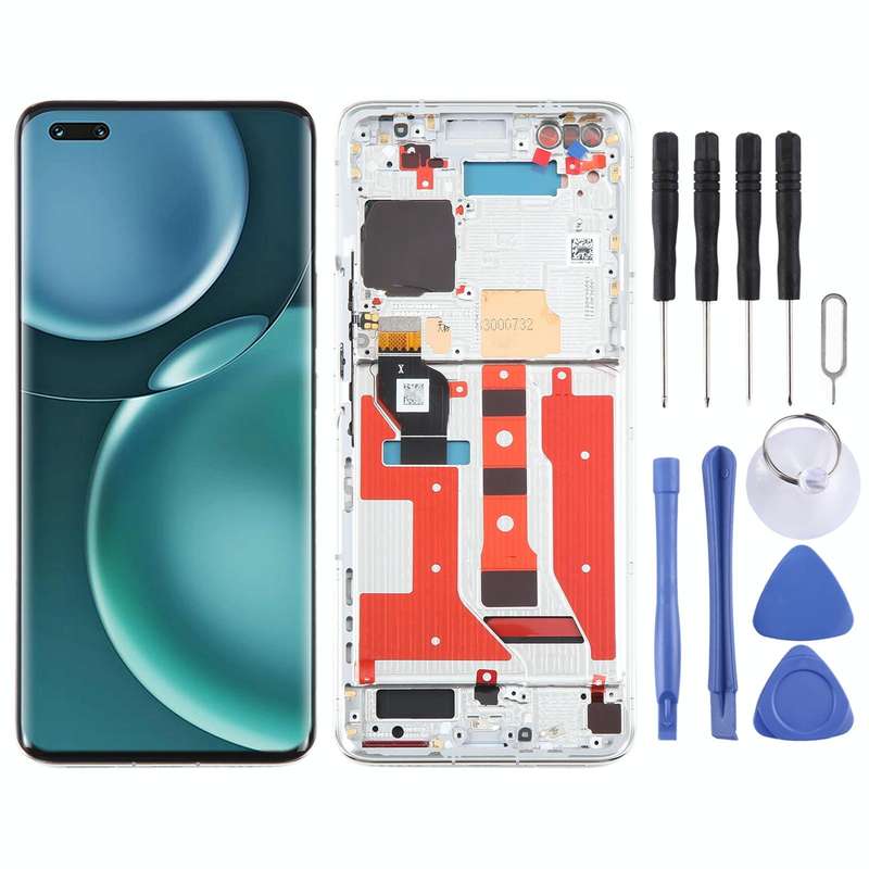 Original LCD Screen For Honor Magic4 Pro Digitizer Full Assembly with Frame(Gold)
