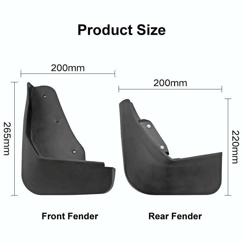 For Ford Ecosport 2013-2017 4pcs/Set Car Auto Soft Plastic Splash Flaps Fender Guard