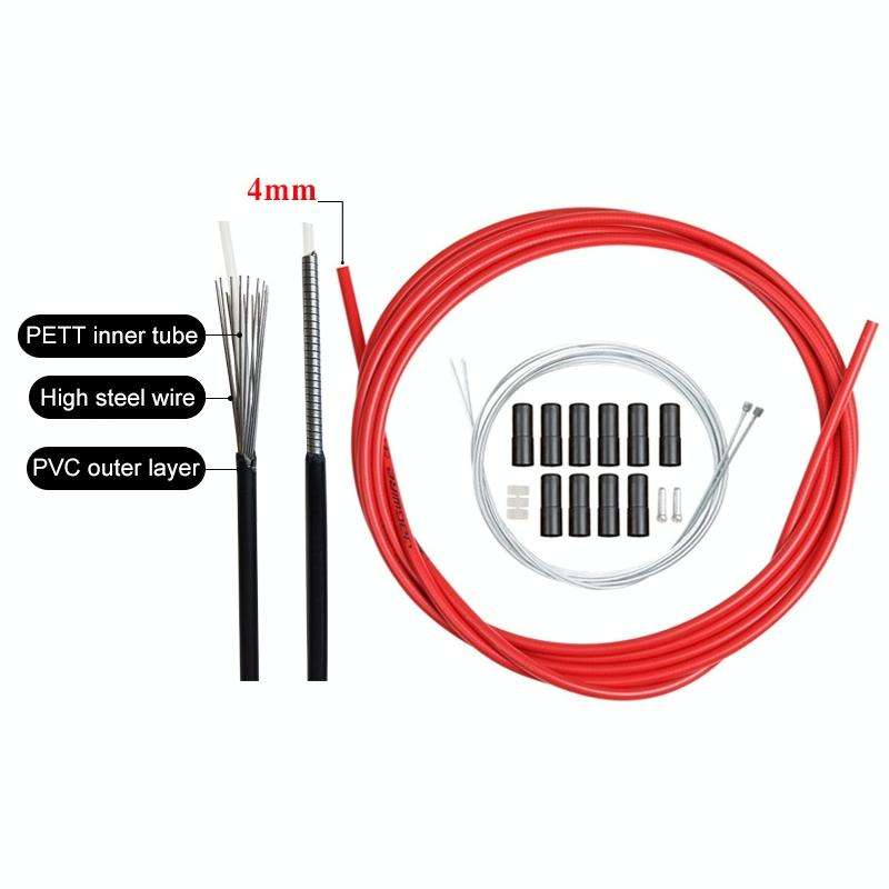 Universal Bicycle Variable Speed Cable Tube Set(Grey)