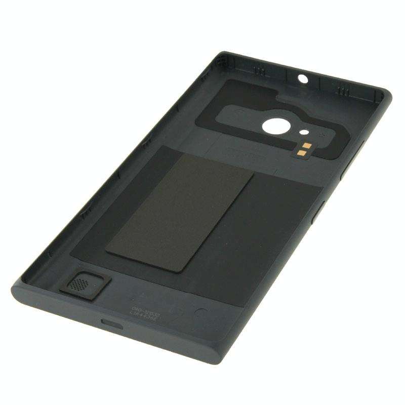 Solid Color Plastic Battery  Back Cover for Nokia Lumia 730(Black)