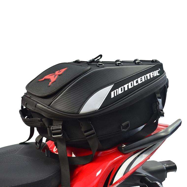 MOTOCENTRIC 11-MC-0102 Motorcycle Rear Seat Helmet Bag(Gray)