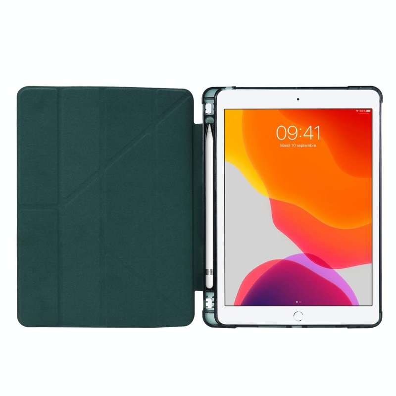 For iPad 10.2 2021 / 2020 / 2019 Airbag Deformation Horizontal Flip Leather Case with Holder & Pe...