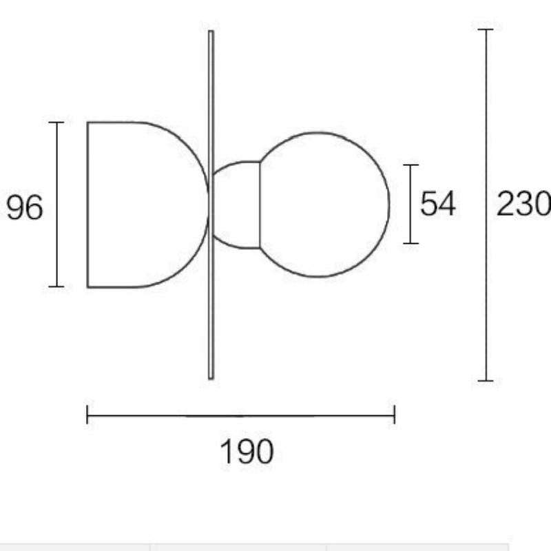 Simple Modern Living Room Bedroom Hallway Wall Lamp without Light Source