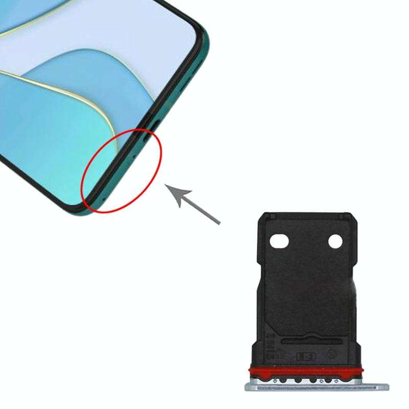 For OnePlus 8T KB2001 KB2000 KB2003 KB2005 KB2007 SIM Card Tray + SIM Card Tray (Silver)