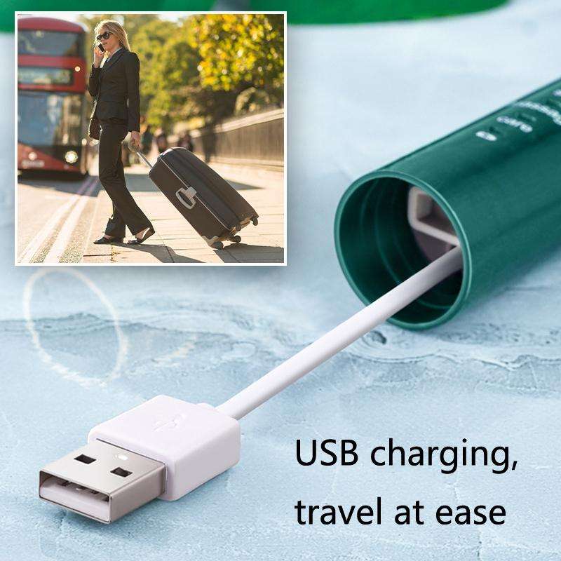 AW-175 Adult Household USB Sonic Electric Toothbrush Couple Toothbrush(White)
