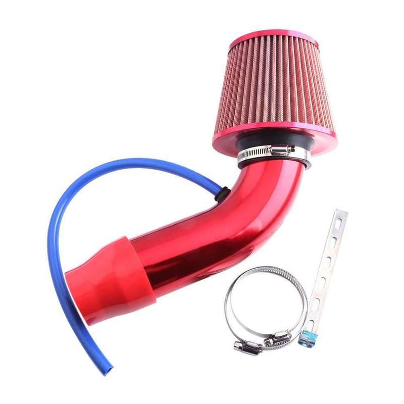 Universal Car Cold Air Intake Kit Modified Aluminum Tube 76mm / 3inch Mushroom Head Style Air Fil...