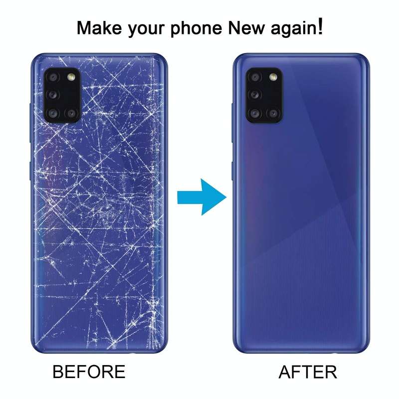For Samsung Galaxy A31 Battery Back Cover (Blue)