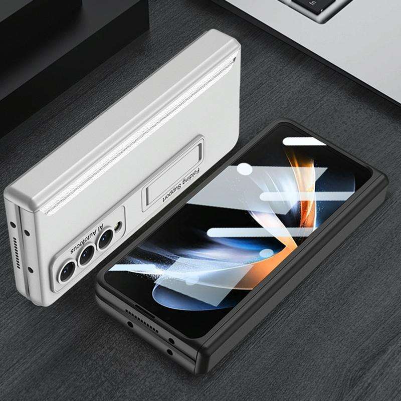 For Samsung Galaxy Z Fold4 GKK Integrated Magnetic Hinge Folding Phone Case(Black)
