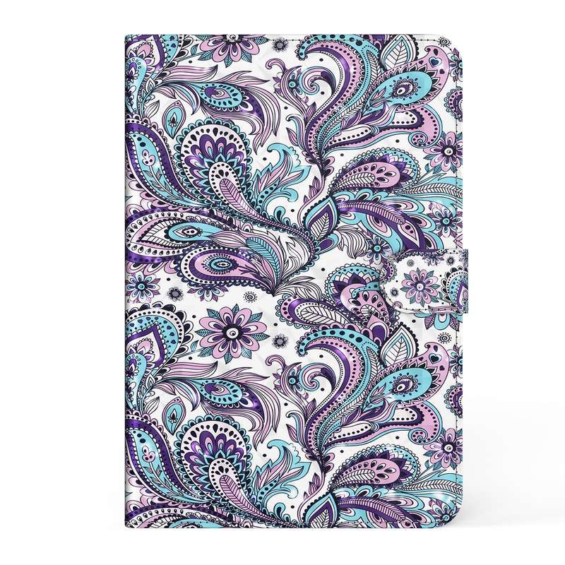 For Samsung Galaxy Tab S6 Lite 3D Painted Pattern Leather Tablet Case(Swirl)
