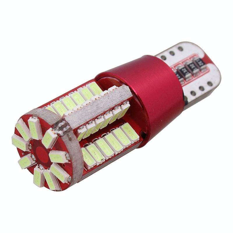 2 PCS T10 5W 285LM Ice Blue Light 57 SMD 4014 LED Error-Free Canbus Car Clearance Lights Lamp, DC...