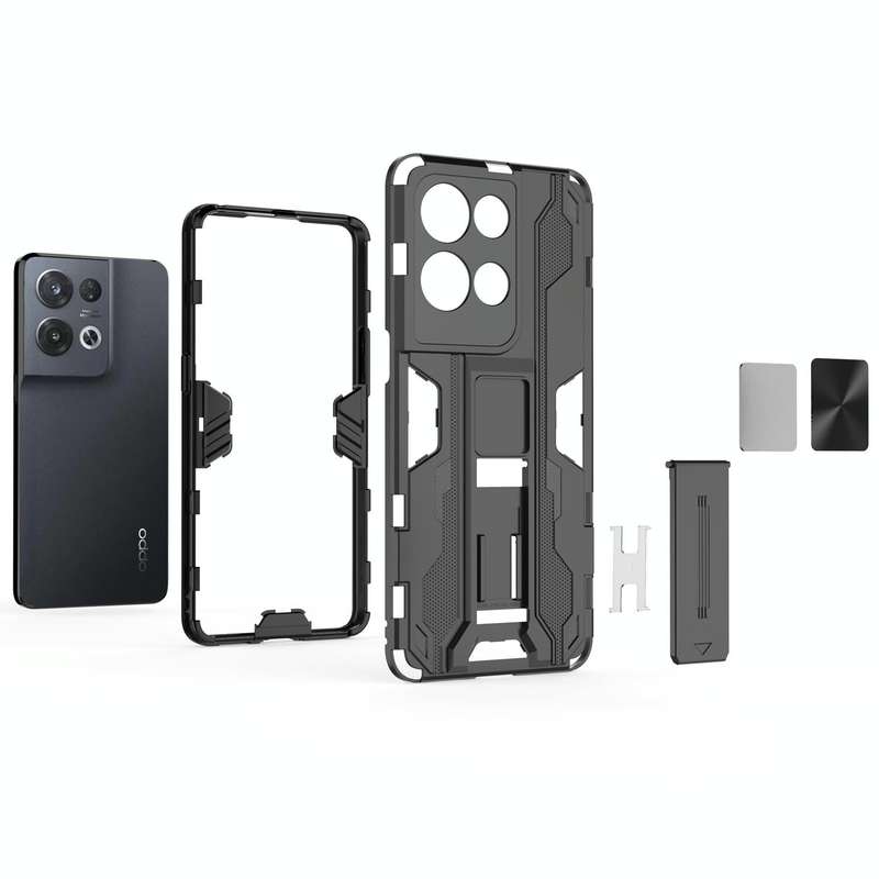 For OPPO Reno8 Pro 5G Supersonic PC + TPU Shock-proof Phone Case(Silver)