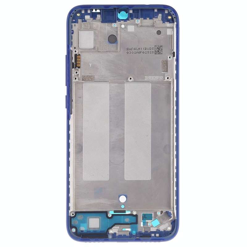 Middle Frame Bezel Plate with Side Keys for Xiaomi Redmi 7 (Blue)