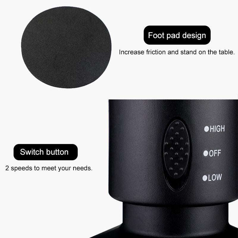 Tower Type USB Electric Fan Leafless Air-conditioning Fan(Black)