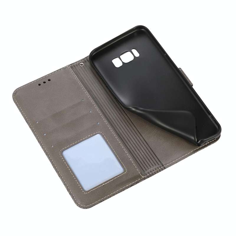 For Samsung Galaxy S8+ Skin Feel Embossed Sunflower Horizontal Flip Leather Case with Holder & Ca...
