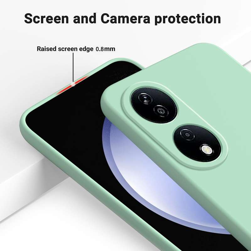 For Honor X7b/Play 50 Plus Solid Color Liquid Silicone Dropproof Full Coverage Protective Case(Gr...