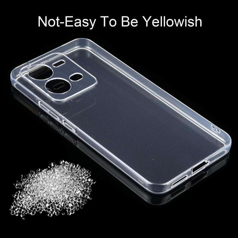 For vivo V25 Ultra-thin Transparent TPU Phone Case