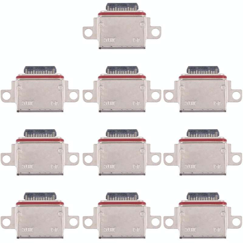 10pcs Charging Port Connector for Samsung Galaxy Note20 Ultra / Note20 Ultra 5G SM-N985F, SM-N985...