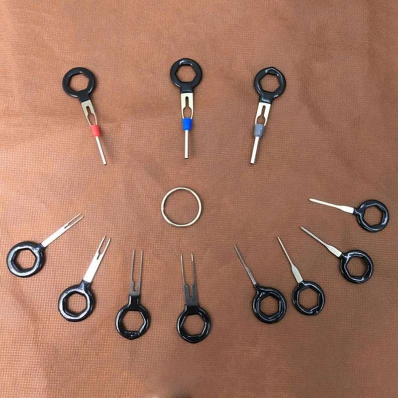 11 PCS Car Extractor Terminal Removal Tool Kit Electrical Wiring Crimp Connector Puller Release P...