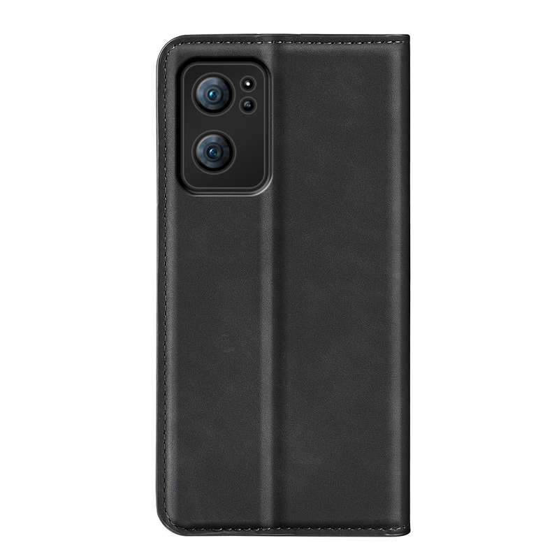 For OPPO Reno 7 5G Retro-skin Magnetic Suction Leather Phone Case(Black)