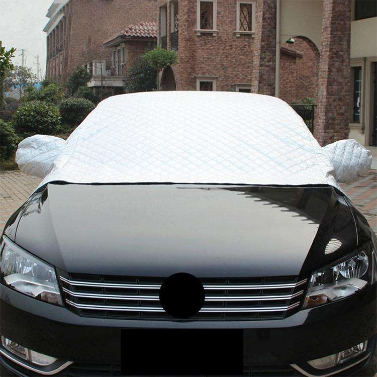 Car Half-cover Car Clothing Sunscreen Heat Insulation Sun Nisor, Plus Cotton Size: 4.6x1.8x1.8m