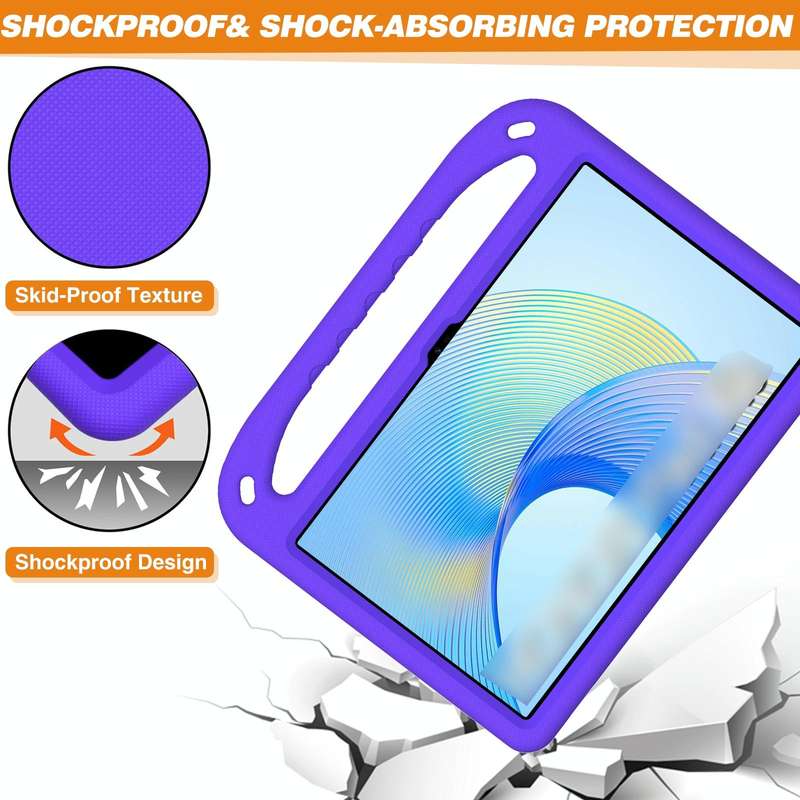 For Honor Pad X9 / X8 Pro Handle Portable EVA Shockproof Tablet Case(Purple)