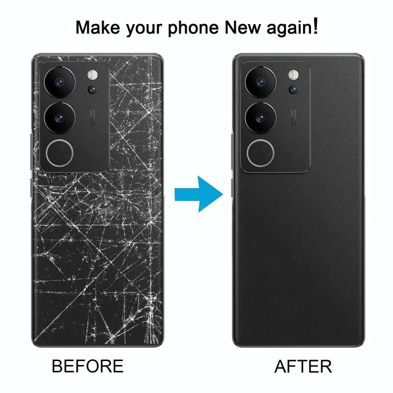 For vivo V29 Pro Original Battery Back Cover with Camera Lens Cover(Purple Red)
