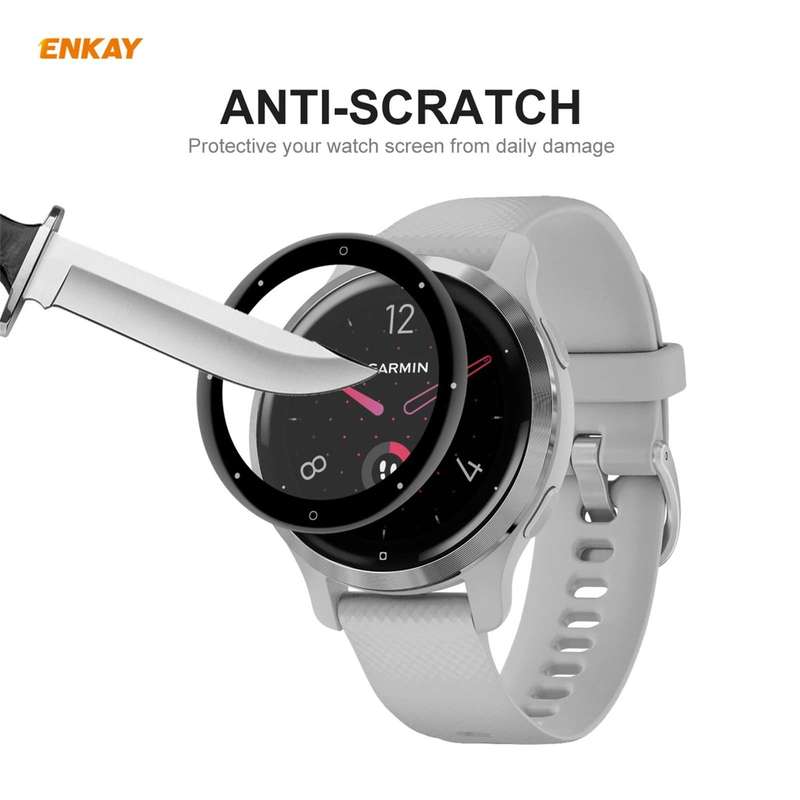 For Garmin Venu 2S / Vivoactive 4S 40mm ENKAY Hat-Prince 3D Full Screen Soft PC Edge + PMMA HD Sc...