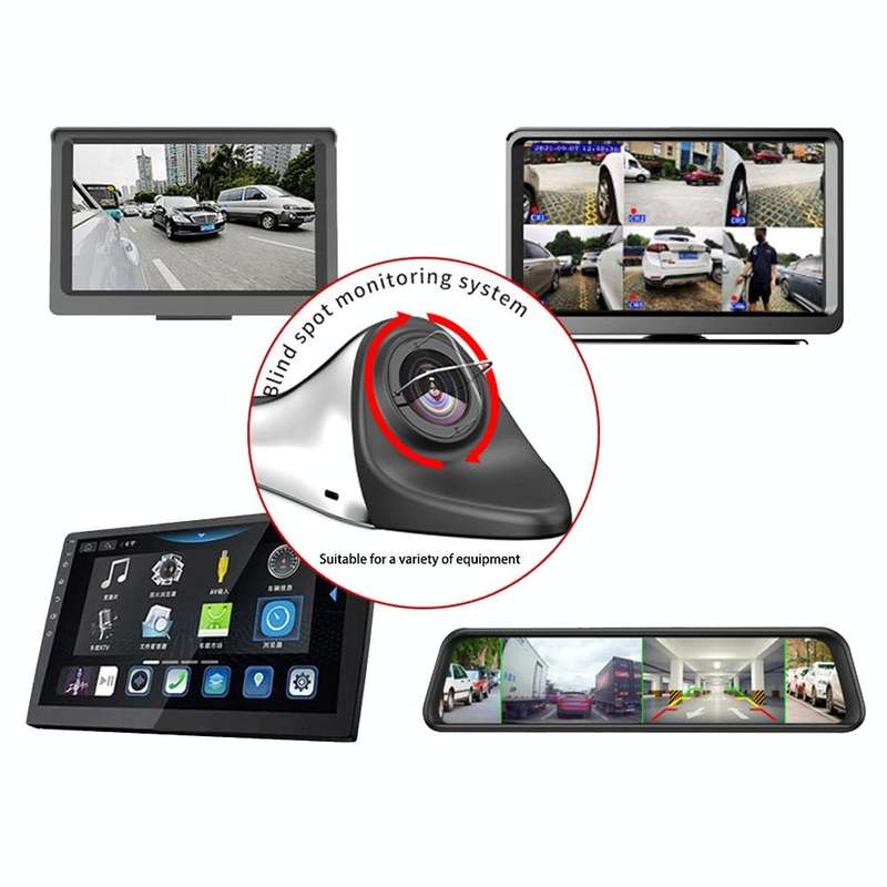 Car Electronic Rearview Mirror HD Auxiliary Mirror Right Blind Spot Auxiliary Camera(AHD Signal)