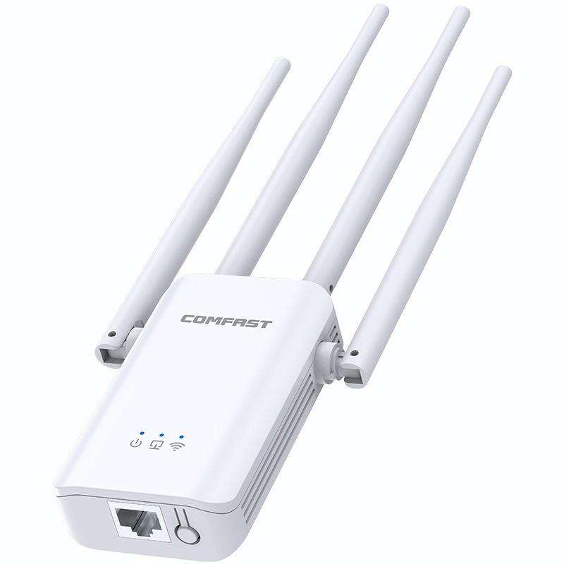 Comfast CF-WR304S 300M 4 Antenna Wireless Repeater High-Power Through-Wall WIFI Signal Amplifier,...