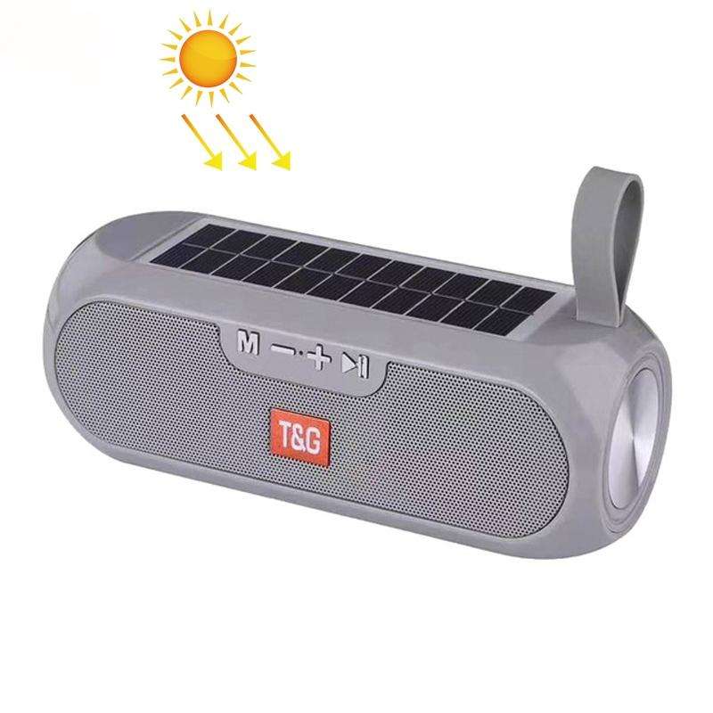T&G TG182 Portable Column Wireless Stereo Music Box Solar Power waterproof USB AUX FM radio super...