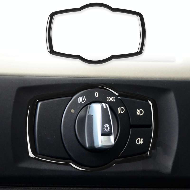 For BMW 3 Series E90 2005-2012 Car Headlight Switch Decorative Sticker Fine Style, Left and Right...