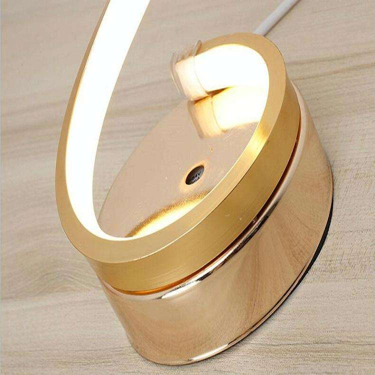 Creative Eye-protection Desk Lamp Bedroom Bedside Lamp(White Light)