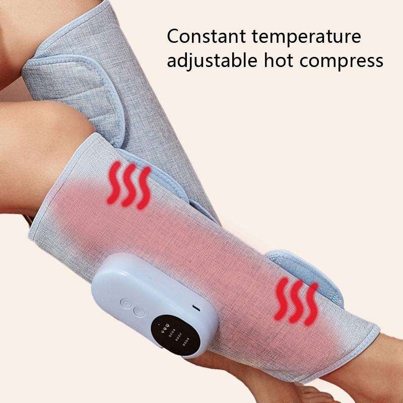 Home Constant Temperature Wireless Leg Massage, Style: Pink Single Hot Compress+Air Pressure