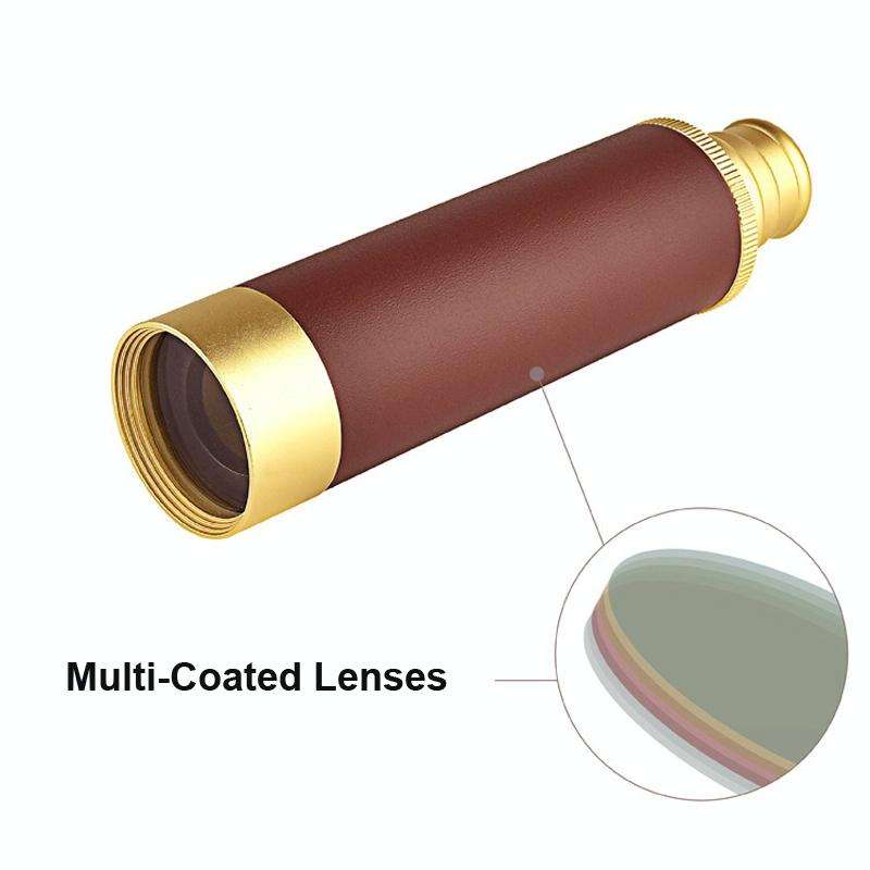 25x32 Pirate High Power Monocular Pocket Telescope,Style: Standard