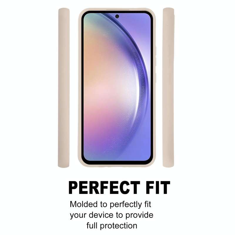 For Samsung Galaxy A54 5G GOOSPERY SOFT FEELING Liquid TPU Soft Phone Case (Apricot)