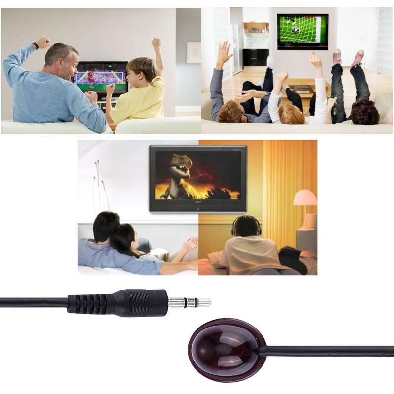 1m Infrared IR TV HDMI Remote Control Receiver & Emitter Extender Cable 3.5mm Wire Adapter (for S...