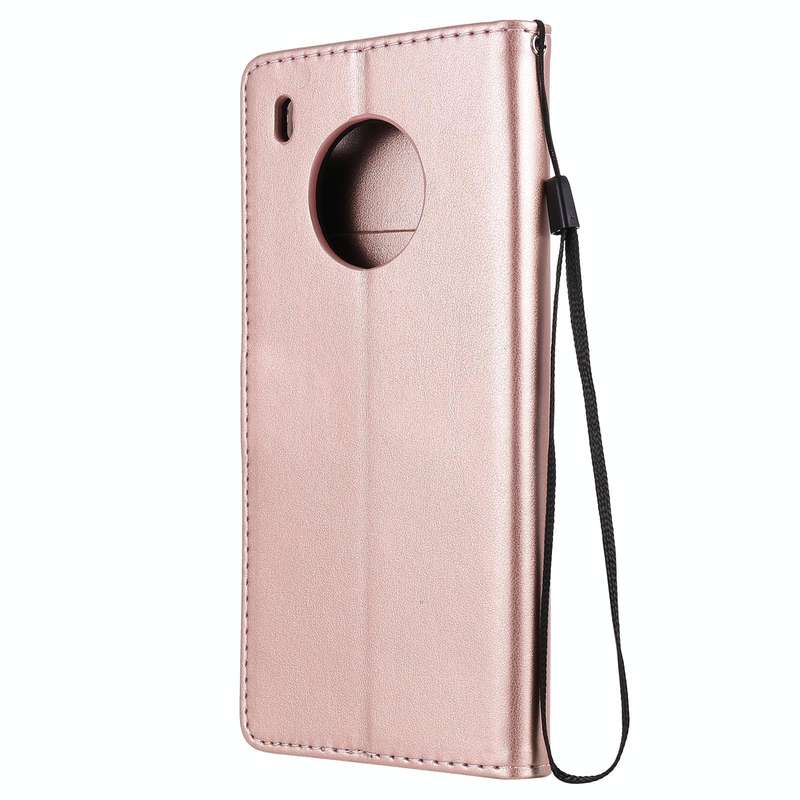For Huawei Y9a Cat Bee Embossing Pattern Shockproof Horizontal Flip Leather Case with Holder & Ca...
