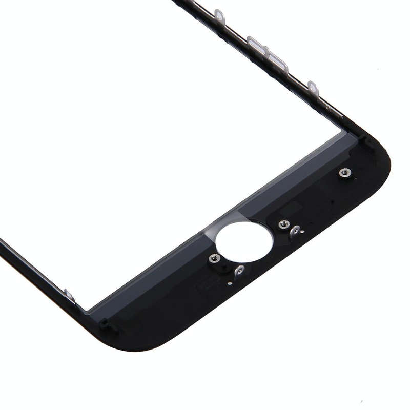 2 in 1 for iPhone 7 (Original Front Screen Outer Glass Lens + Original Frame)(Black)