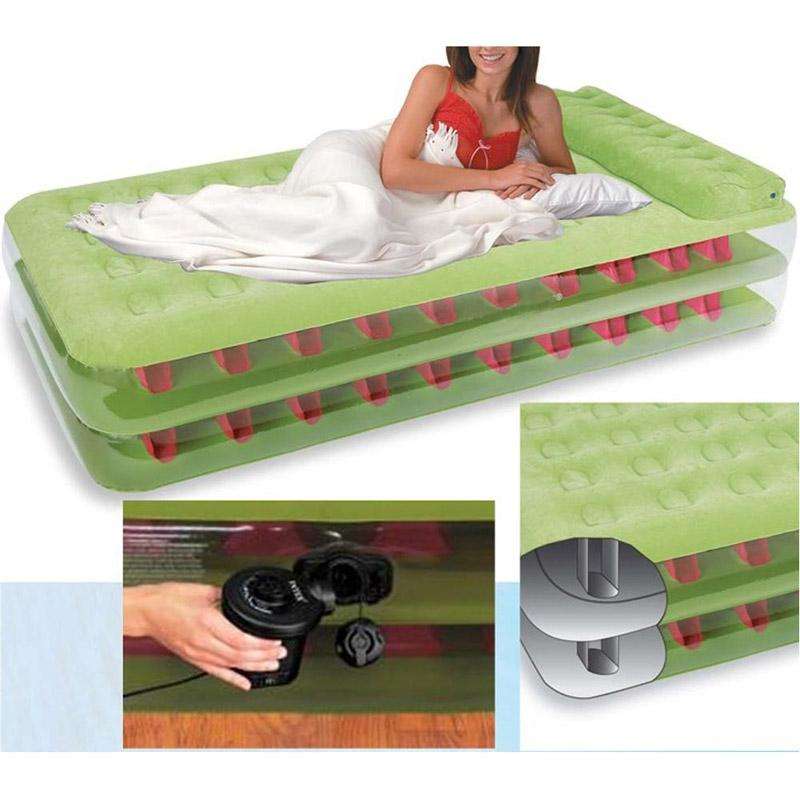 JY-019 50Hz 150W AC Electric Air Pump with 3 x Nozzles, AC 220V, (EU Plug)(Black)