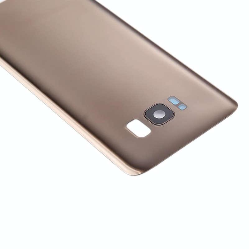 For Galaxy S8 / G950 Battery Back Cover with Camera Lens Cover & Adhesive (Gold)