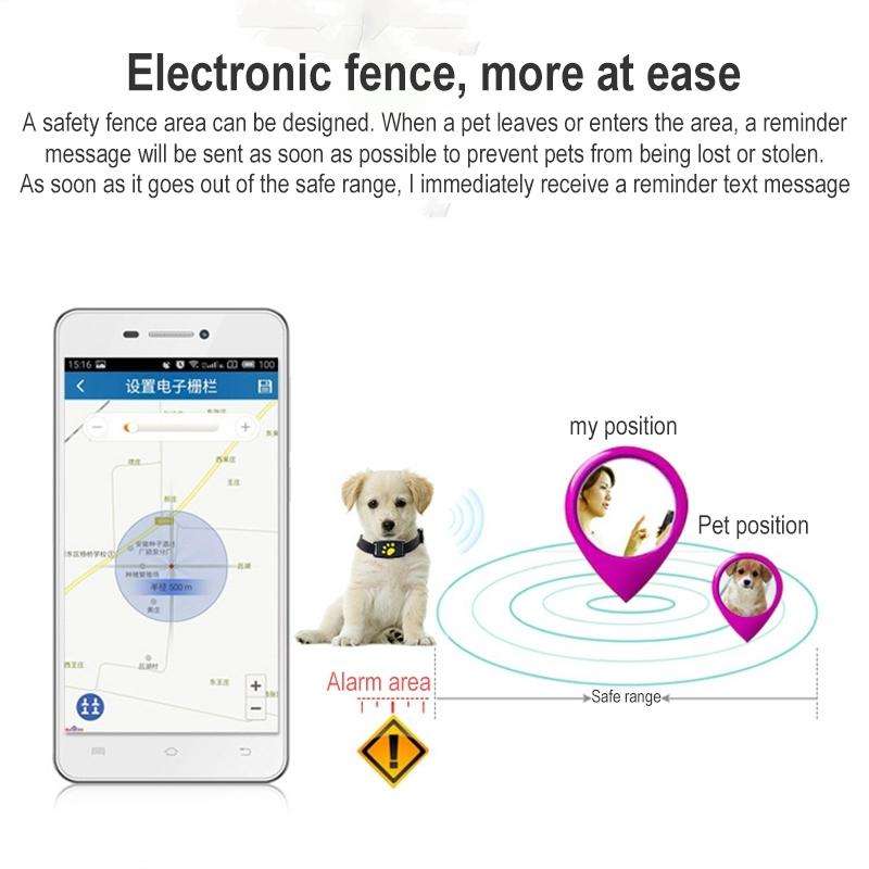Z8-A Mini Pet Smart Wear GPS Pet Locator Tracking Device(Black)