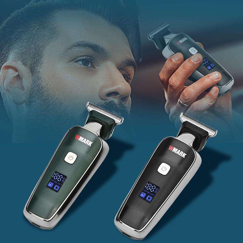 WMARK NG-204 Wireless LED Display Rechargeable Hair Clipper(Green)