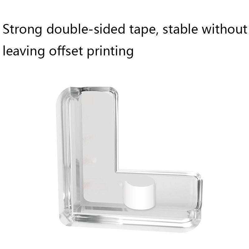 10 PCS T-type Acrylic Transparent Table Corner Crash Pad